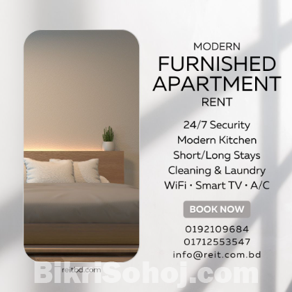 Premium Fully Furnished 2-Room Serviced Apartment for Rent